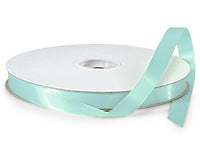 Aqua Blue 5/8" Double Satin Ribbon