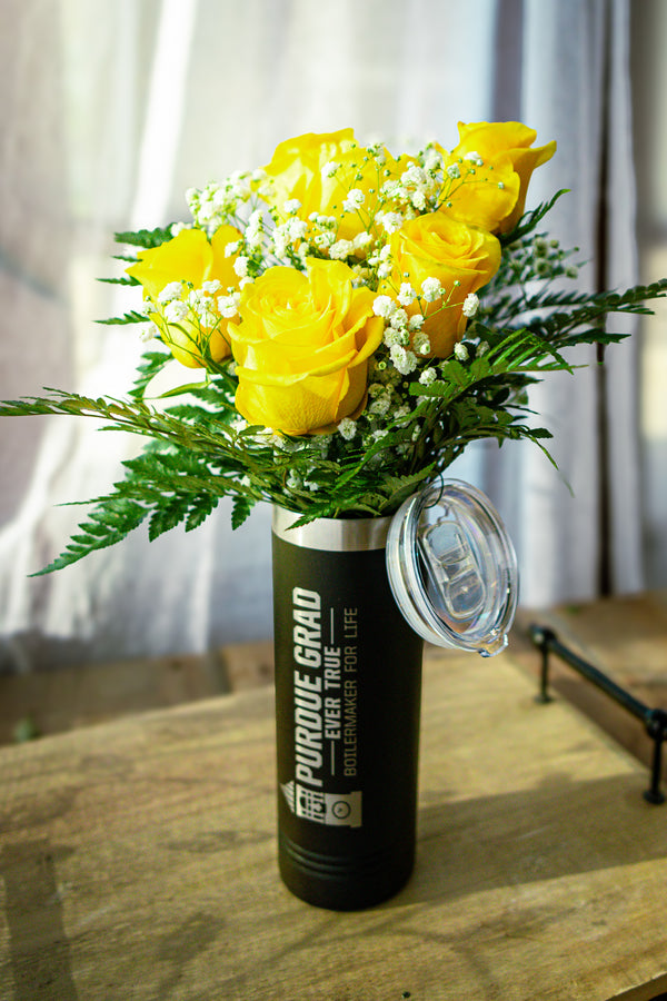 Graduate Tumbler Bouquet - Yellow Roses