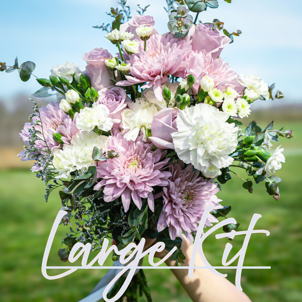 Lavender and Lace Paris Collection DIY Wedding Flowers - Large Kit