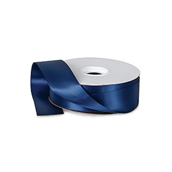 Navy Blue Premium Double Faced Satin Ribbon 1.5"