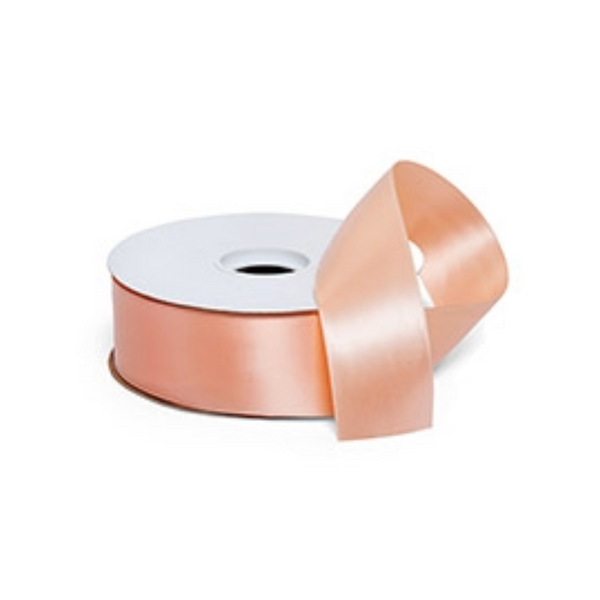 Peach Premium Double Faced Satin Ribbon 1.5"