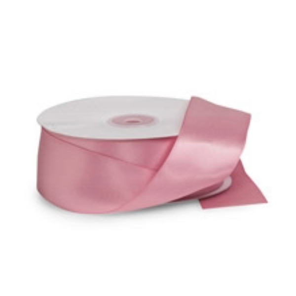 Pink Rose Premium Double Faced Satin Ribbon 1.5"