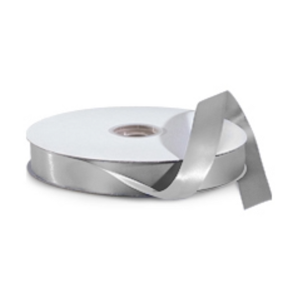 Silver 5/8" Double Satin Ribbon