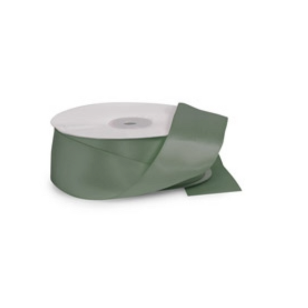 Dark Shale Green Premium Double Faced Satin Ribbon 1.5"