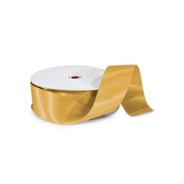 Purdue Gold Premium Double Faced Satin Ribbon 1.5"